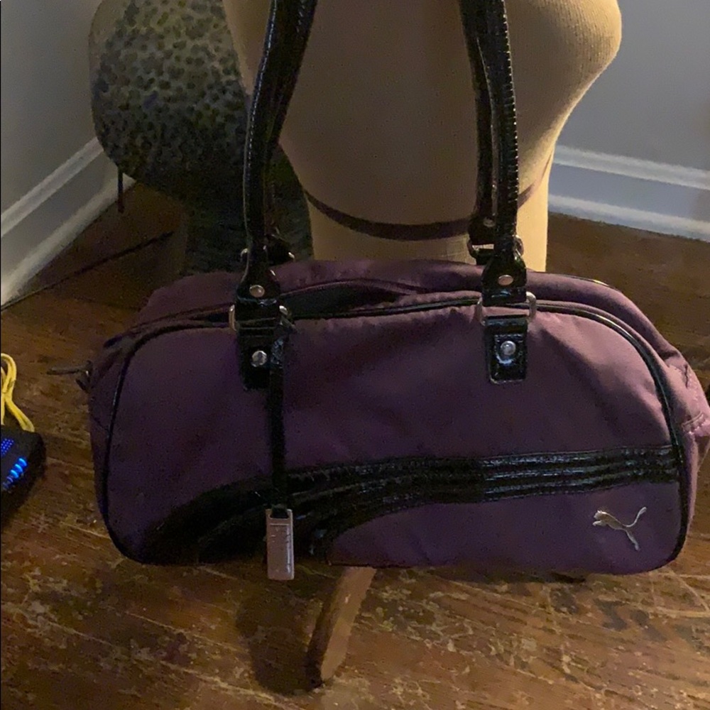 Purple puma sports bag